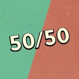 50/50
